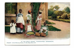 Postcard London Missionary Society At The Girls' School Pupils Teacher Social History Fianarantsoa Madagascar Unposted - Misiones