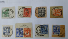 Tunisie Lot Timbre Oblitération Choisies Korba   Dont Fragment  à Voir - Used Stamps