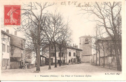 TASSIN (69) La Place Et L'Ancienne Eglise En 1907 - Other & Unclassified