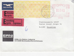 Express Par Avion Vignette Cachet 4-7-1980 Dietlikon - Lettres & Documents