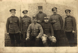 CARTE PHOTO SOLDAT PRISONNIER  KOMMANDANTUR BAUTZEN 1916 - War 1914-18