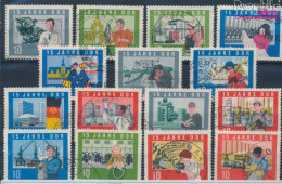 DDR 1059A-1073A (kompl.Ausgabe) Gestempelt 1964 15 Jahre DDR (10392201 - Gebraucht