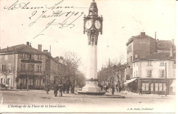 LA DEMI-LUNE (69) L'Horloge De La Place De La Demi-Lune En 1909 - Other & Unclassified