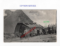 CP NON SITUEE-TRAIN-Collision Avec Voiture-Deraillement-CARTE Imprimee Allemande-GUERRE 14-18-1 WK-MILITARIA- - War 1914-18