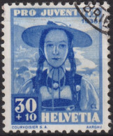 1938 Schweiz / Pro Juventute ° Zum:CH J88, Mi:CH 334, Yt:CH 319, Trachtenfrau, Aargauerin - Used Stamps