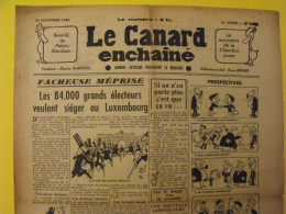 Hebdo Le Canard Enchaîné Du 27 Novembre 1946. Benard Bidault Herriot Sartre - Sonstige & Ohne Zuordnung