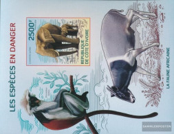 The Ivory Coast Block212B (complete Issue) Ungezähnte Stamps Unmounted Mint / Never Hinged 2014 Rare Animals - Côte D'Ivoire (1960-...)