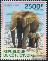 The Ivory Coast 1623 (complete Issue) Unmounted Mint / Never Hinged 2014 Rare Animals - Costa D'Avorio (1960-...)