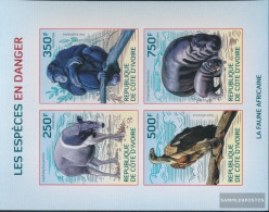 The Ivory Coast 1619-1622B Sheetlet (complete Issue) Ungezähnte Stamps Unmounted Mint / Never Hinged 2014 Rare Animals - Côte D'Ivoire (1960-...)
