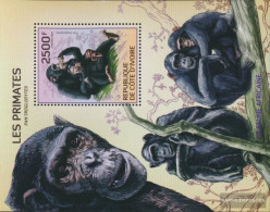 The Ivory Coast Block211a (complete Issue) Unmounted Mint / Never Hinged 2014 Monkeys - Côte D'Ivoire (1960-...)