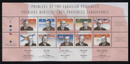 Canada - 1998 Prime Minister Of The Canadian Provinces Kleinbogen MNH__(FIL-7341) - Blocchi & Foglietti