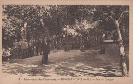 CPA ESSONNE 91 - RIS ORANGIS - SANOTARIUM DES CHEMINOTS - JEU DE CROQUETS - REF 19 - Ris Orangis