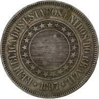 Brésil, 200 Reis, 1897, Cupro-nickel, TTB, KM:493 - Brazilië