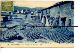 CPA Bleu  . Alpes Maritimes. D06. VALLAURIS - Une Fabrique De Poteries . L. L. - Andere & Zonder Classificatie