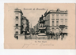 440 - Souvenir De BRUXELLES - La Place Royale *1897* - Monumenten, Gebouwen