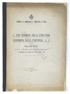Camera Commercio Bari - Dati Sommari Su Struttura Economica Della Provincia 1924 - Sonstige & Ohne Zuordnung