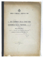 Camera Commercio Bari - Dati Sommari Su Struttura Economica Della Provincia 1924 - Andere & Zonder Classificatie