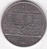 Canada 1 Dollar 1867 – 1982 Constitution, Elizabeth II, En Nickel, KM# 128, Superbe - Canada