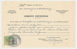 Gemeente Leges 1.- Winterswijk 1945 - Revenue Stamps