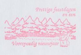 Meter Top Cut Netherlands 1991 Santa Claus - Christmas