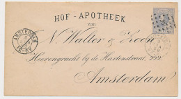 Envelop G. 4 Particulier Bedrukt Locaal Te Amsterdam 1893 - Material Postal