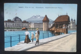 ► Pont De Luzern En Bois Sur Pilotis - Puentes