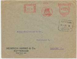 Treinblokstempel : Rotterdam - Utrecht VIII 1936  - Unclassified