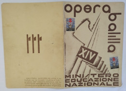 Bp100 Pagella Fascista Opera Balilla Regno D'italia Foggia 1936 - Diplomas Y Calificaciones Escolares