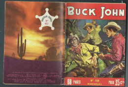 Bd " Buck John   " Bimensuel N° 158 "  Le Ranch Volé     , DL  N° 40  1954 - BE-   BUC 0701 - Petit Format