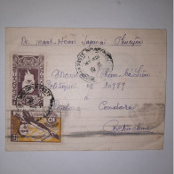 03K6 TRES RARE - ANCIENNE LETTRE ENVELOPPE INDOCHINE 1945 VERS BAGNE POULO CONDORE POSTE RURALE - Andere-Azië