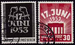 Berlin, 1953, 110/11, Used. 17. Juni - Oblitérés