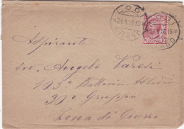 ITALIA - REGNO - POSTA MILITARE - LODI - BUSTA - VIAGGIATA PER 103° BATTERIA ASSEDIO 30° GRUPPO - ZONA DI GUERRA 1918 - Military Mail (PM)