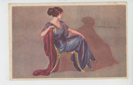 Illustrateur CORBELLA - Jolie Carte Fantaisie Femme élégante Assise Dans Fauteuil  - N° 389-5 - Corbella, T.