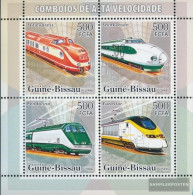 Guinea-Bissau 3370-3373 Sheetlet (complete. Issue) Unmounted Mint / Never Hinged 2006 Hochgeschwindigkeitszüge - Guinée-Bissau