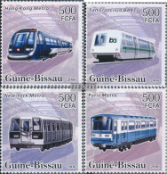 Guinea-Bissau 3366-3369 (complete. Issue) Unmounted Mint / Never Hinged 2006 Metro-U-Railways - Guinée-Bissau