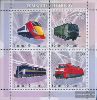 Guinea-Bissau 3362-3365 Sheetlet (complete. Issue) Unmounted Mint / Never Hinged 2006 Electrical Trains - Guinée-Bissau