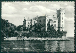 Trieste Città Castello Miramare ABRASA PIEGHINE FG Foto Cartolina KB5224 - Trieste