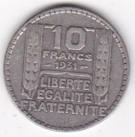 10 Francs Turin 1931, En Argent - 10 Francs