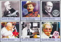 Guinea-Bissau 2706-2711 (complete. Issue) Unmounted Mint / Never Hinged 2004 Personalities - Guinée-Bissau