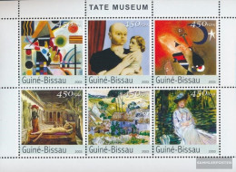 Guinea-Bissau 2676-2681 Sheetlet (complete. Issue) Unmounted Mint / Never Hinged 2003 Paintings (Museum Of Tate) - Guinée-Bissau