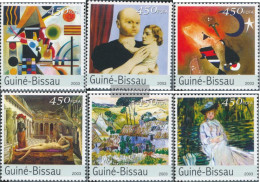 Guinea-Bissau 2676-2681 (complete. Issue) Unmounted Mint / Never Hinged 2003 Paintings (Museum Of Tate) - Guinée-Bissau