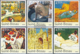 Guinea-Bissau 2664-2669 (complete. Issue) Unmounted Mint / Never Hinged 2003 Paintings (Museum Of Orsay) - Guinée-Bissau