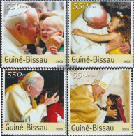 Guinea-Bissau 2057-2060 (complete. Issue) Unmounted Mint / Never Hinged 2003 Johannes Paul II. - Guinea-Bissau