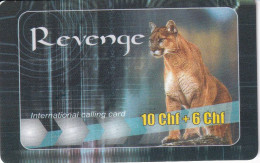 TARJETA DE SUIZA DE REVENGE DE UN PUMA - Schweiz