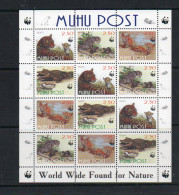 RUSSIA LOCALS - MUHU  POST  - WWF SET OF 4 IN SHEETLET OF 12  MINT NEVER HINGED - Altri & Non Classificati