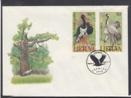 LITHUANIA 1991 Birds FDC Mi 489-490 #LTV252 - Lituanie