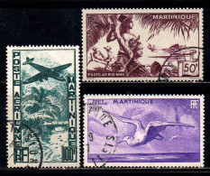 Martinique - 1947 -  Paysage  -  PA 13 à 15  - Oblit - Used - Poste Aérienne