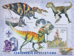 Guinea-Bissau Miniature Sheet 566 (complete. Issue) Unmounted Mint / Never Hinged 2006 Scouts, Dinosaurs, Minerals - Guinea-Bissau