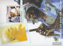 Guinea-Bissau Miniature Sheet 444 (complete. Issue) Unmounted Mint / Never Hinged 2003 Pope Travels In Africa - Guinea-Bissau