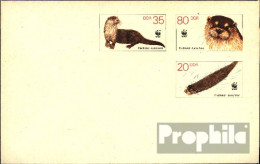DDR U7 Amtlicher Umschlag Gefälligkeitsgestempelt Gebraucht 1987 WWF - Umschläge - Gebraucht